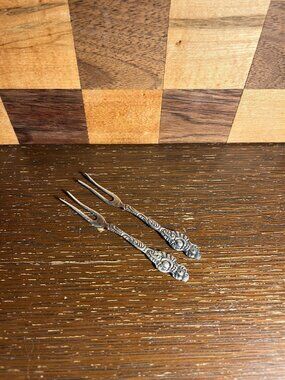 Vintage Art Nouveau Lemon or Cocktail Forks